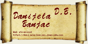 Danijela Banjac vizit kartica